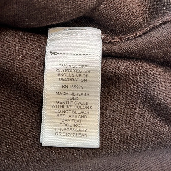 Cable & Guage brown cowl neck sweater - Picture 4 of 6